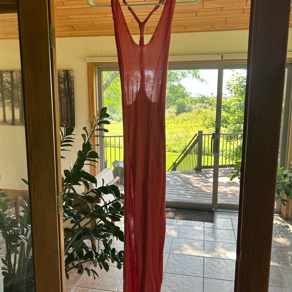 Larisa Maxi Dress in Coral - Flook the label - Picture 4 of 6